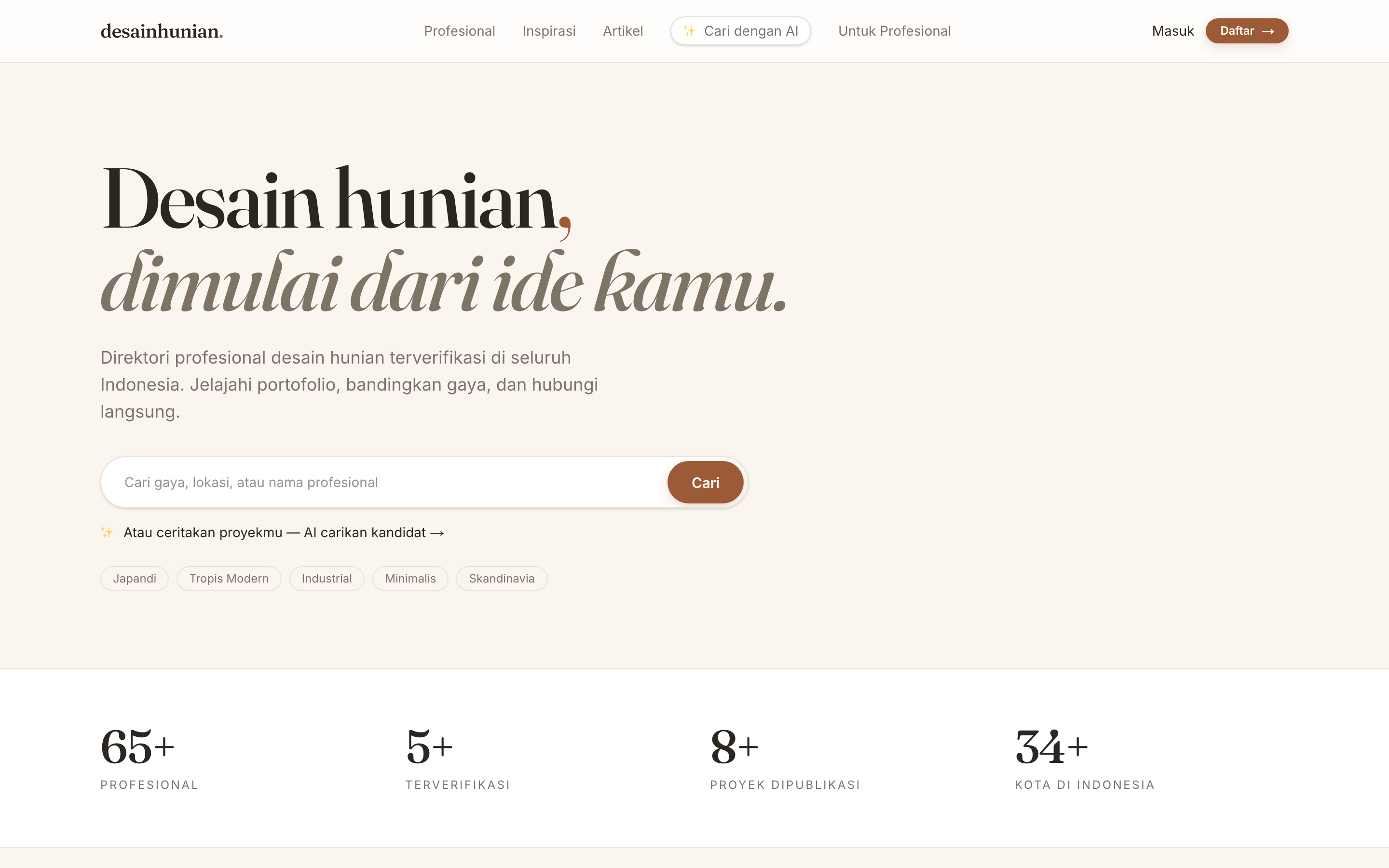 DesainHunian homepage